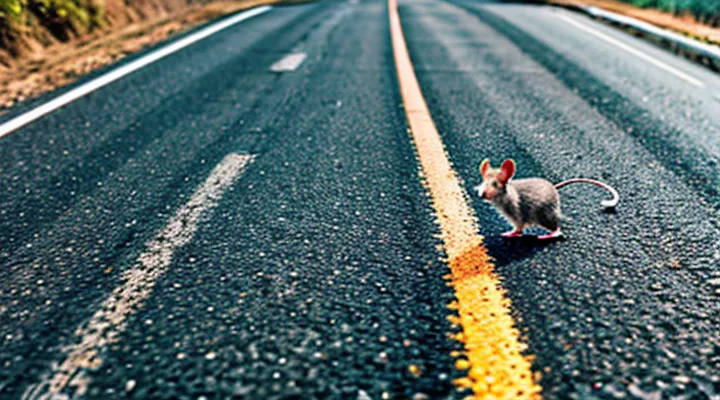 A Mouse Crossing the Road: What It Symbolizes