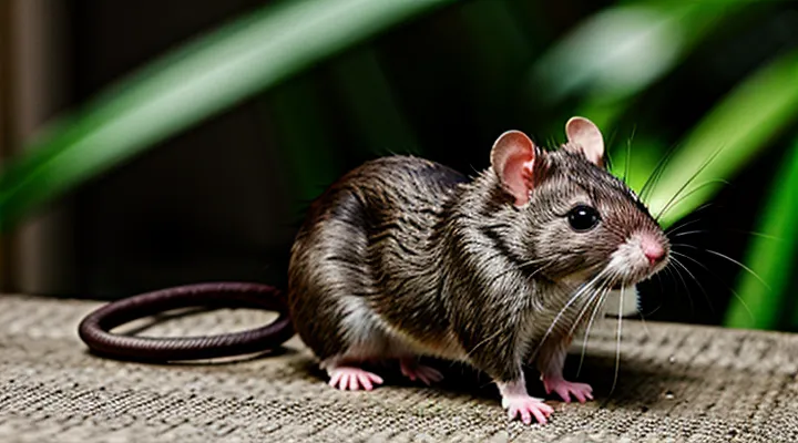 Appearance of a Small Pet Rat: Photo