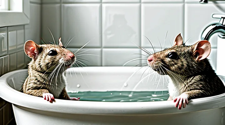 Bathing Rats at Home
