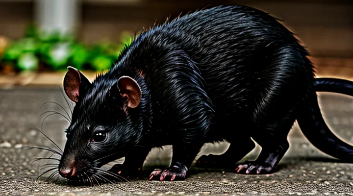 Black Creature Resembling a Rat: Species Identification