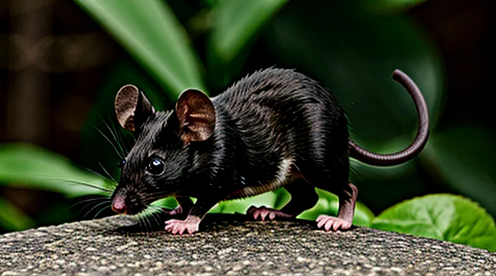 Black Mouse with Long Snout: Species Characteristics