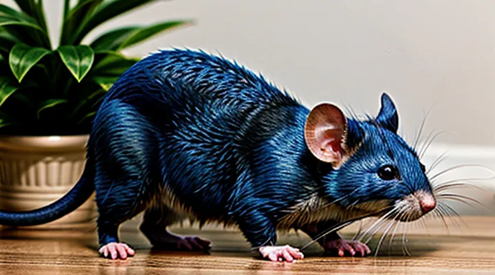 Blue Decorative Rat: Appearance and Care