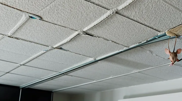 Can a Mouse Gnaw a Tensioned Ceiling and Fall on a Person