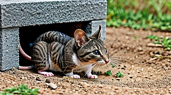 Can a mouse threaten a cat from its burrow: how to avoid conflict