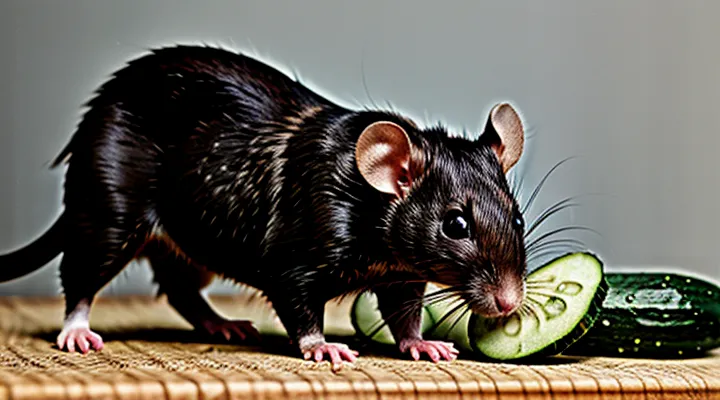Can Pet Rats Be Given Cucumbers?