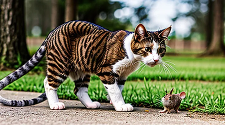 Cat Hunting a Mouse: Techniques and Instincts