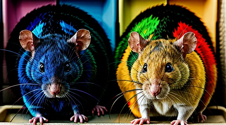 Colors Seen by Rats: Visual Perception Study