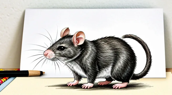 Cute Rat Drawing: Inspiration for Artists