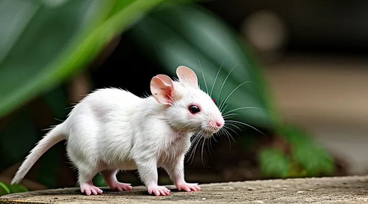 Dambo Albino Rat: Rare Coloring