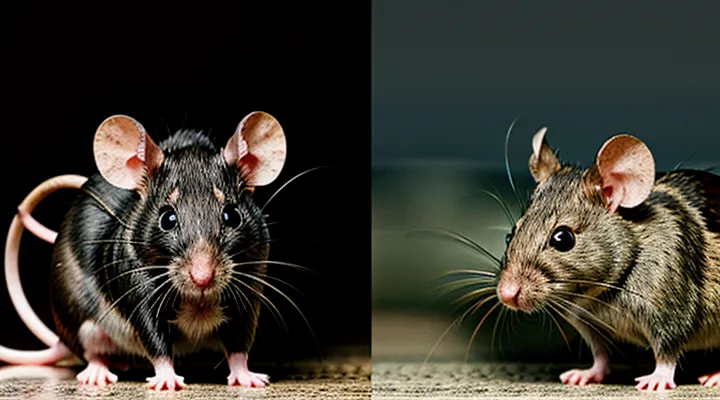Difference between mouse and rat: main characteristics