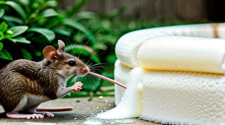 Do mice gnaw expanding foam? Interesting behavioral facts