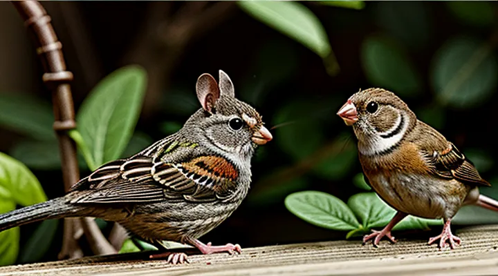 Fairy Tale About a Mouse and a Sparrow: Friendship Between Small Birds