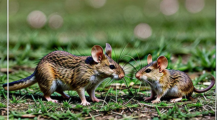 Field mouse and meadow mouse: species differences