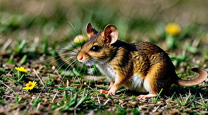 Field Mouse in Meadow: Life in Grasslands