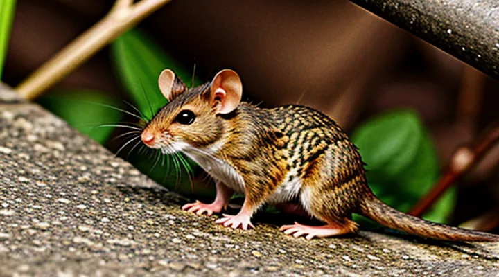 Field Mouse with a Long Snout: Photo and Description