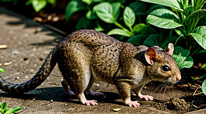 Ground Rats in the Garden: Appearance and Identification