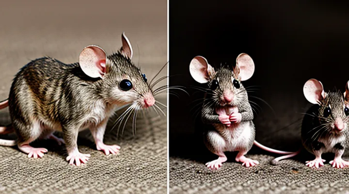 Growth of a mouse: development from infant to adult