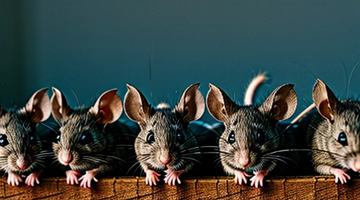 How many ears do five mice have