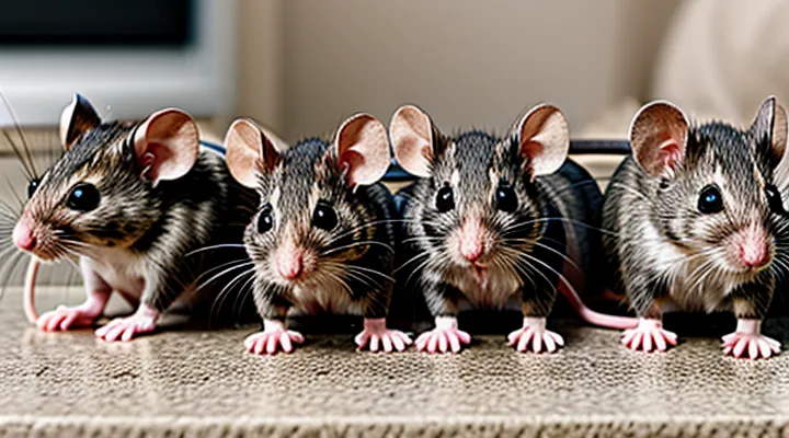 How many offspring does a mouse have at one time