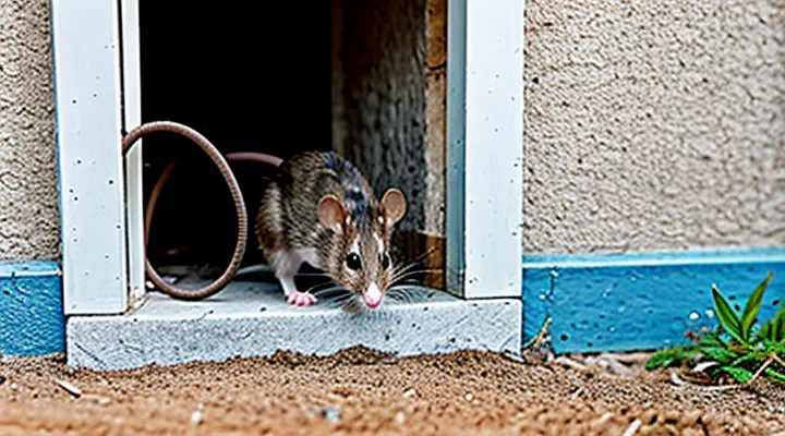 How mice enter a house through the foundation: Entry routes