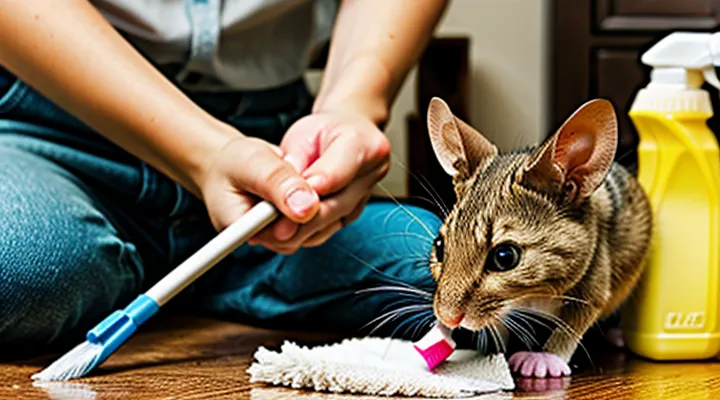 How to clean glue left after catching mice