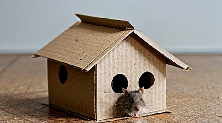 How to Make a Cardboard House for a Rat Yourself