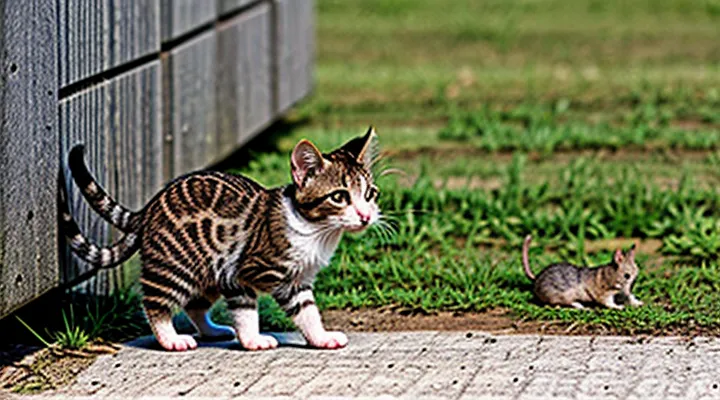 Kitten catches a mouse: observations of hunting behavior