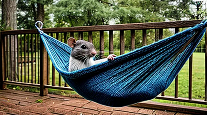 Knitted Hammock for Rats: How to Make It