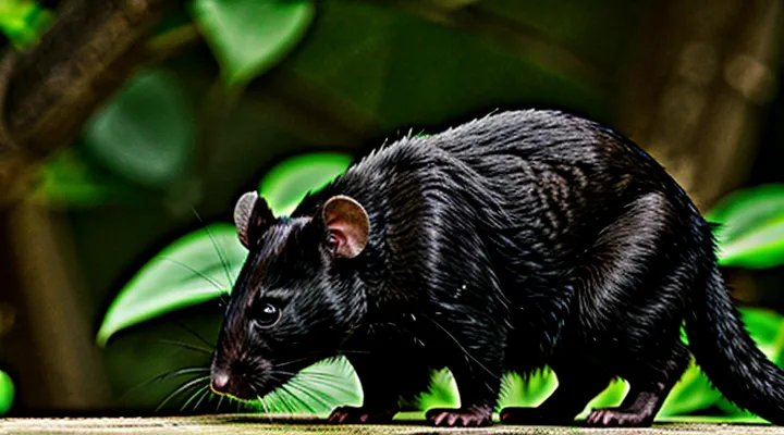 Large Black Rat: Description and Behavior