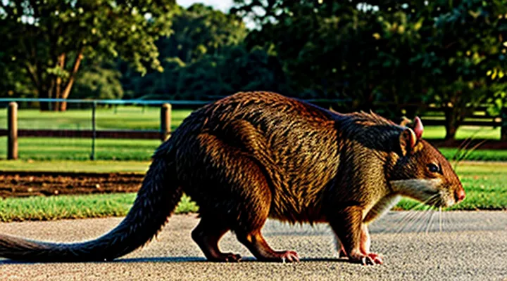 Large Rat Resembling a Beaver