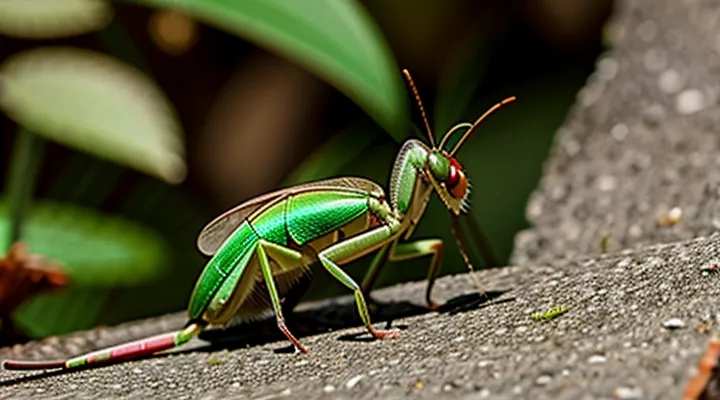 Mantis as a Mouse Predator