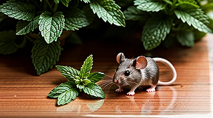Mint as a natural mouse repellent in the house