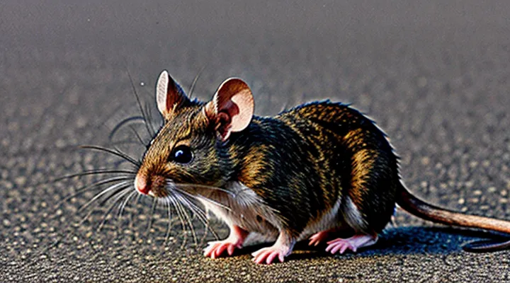 Mouse with a stripe on its back: a rare rodent variant