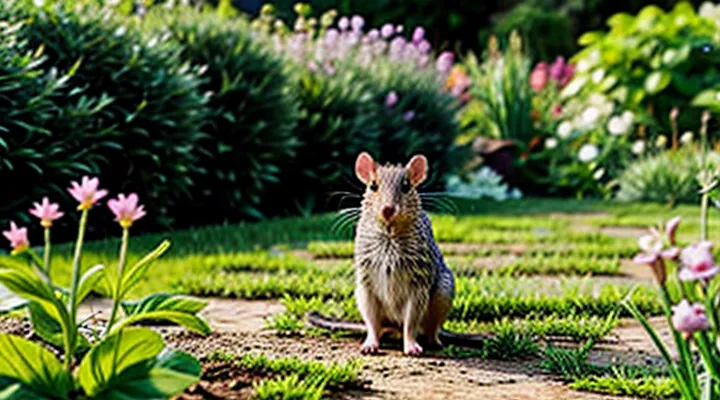 Photo of a Field Rat in a Garden