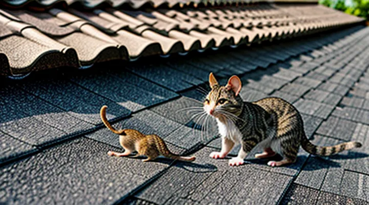 Quiet Mice: How Cats Play with Rodents on the Roof