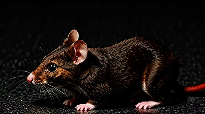 Rare Red Mouse with a Black Stripe: Distinctive Appearance