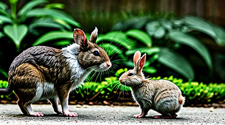 Rat and Rabbit: Interaction of Two Species
