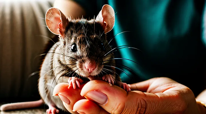 Rat in hand: safe handling techniques for a rodent Rat in hand: safe handling techniques for a rodent