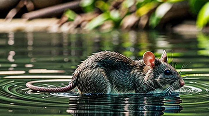 Rat in Water: How It Swims