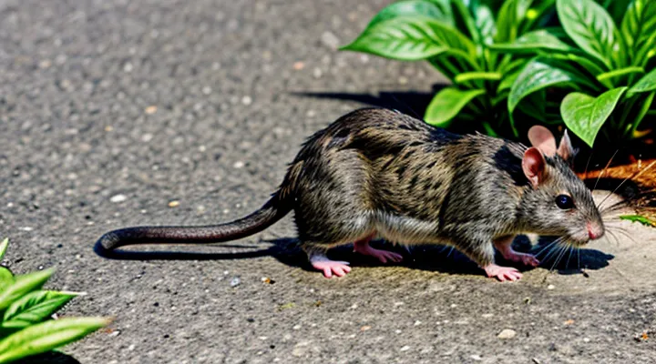 Rat with a black stripe on its back: features