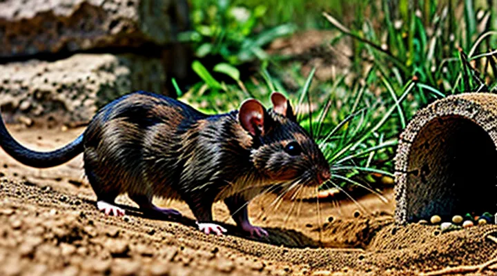 Rats dig burrows: how they create underground homes