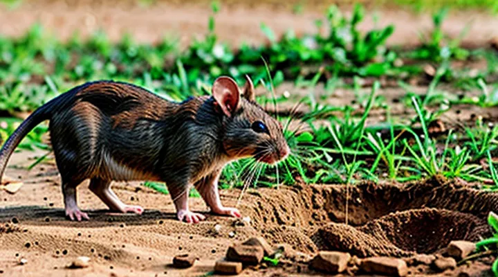 Rats Dig Burrows in the Ground