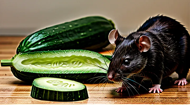 Rats Eat Cucumbers: Nutrition and Dietary Preferences