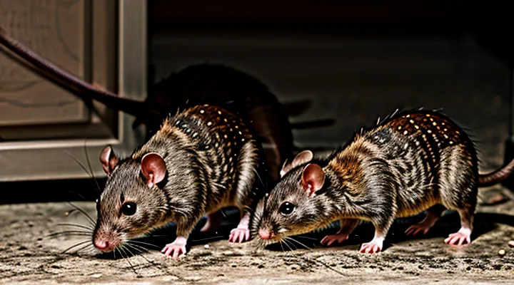 Rats Eating Cockroaches: Natural Behavior