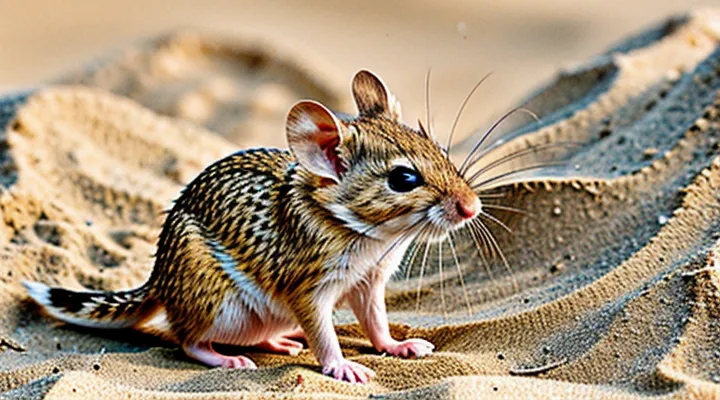 Sand mouse: a type of small field mouse