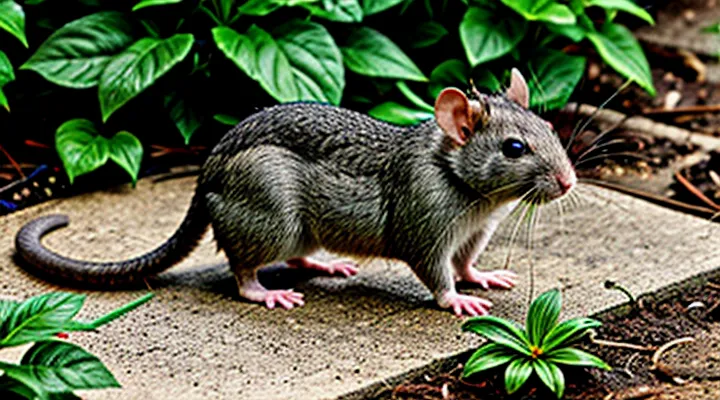 Short‑Tailed Rat in the Garden Short‑Tailed Rat in the Garden