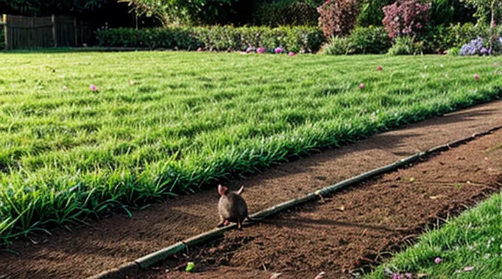 Signs of Field Rats Appearing in a Garden