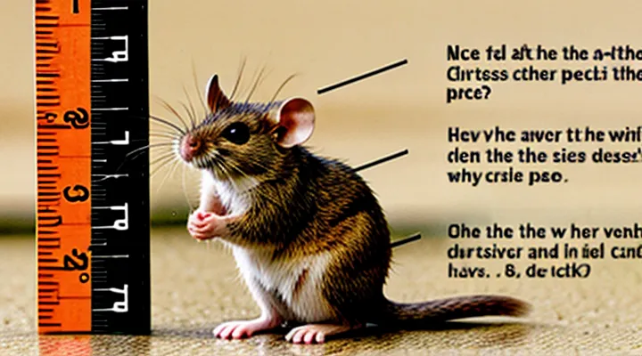Size of the field mouse: measurements and comparisons