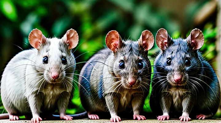 Three Rats in a Photo: Friendly Companions