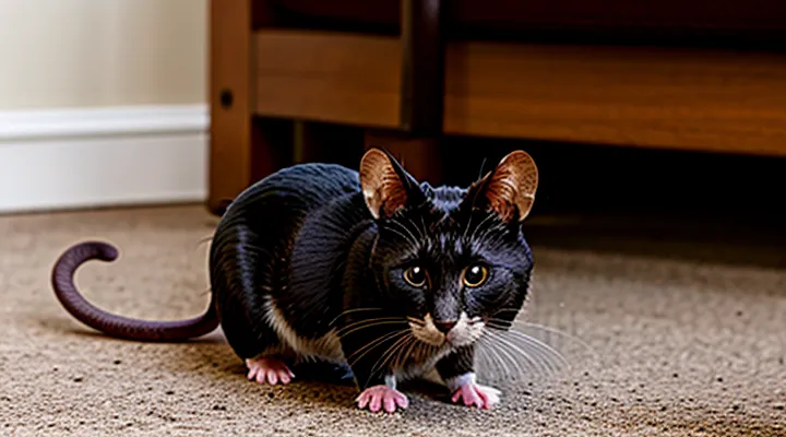 Unusual incident: a mouse stuck in a cat’s fur